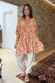 Made in Italy Cosmic Smock Tunic Oranges